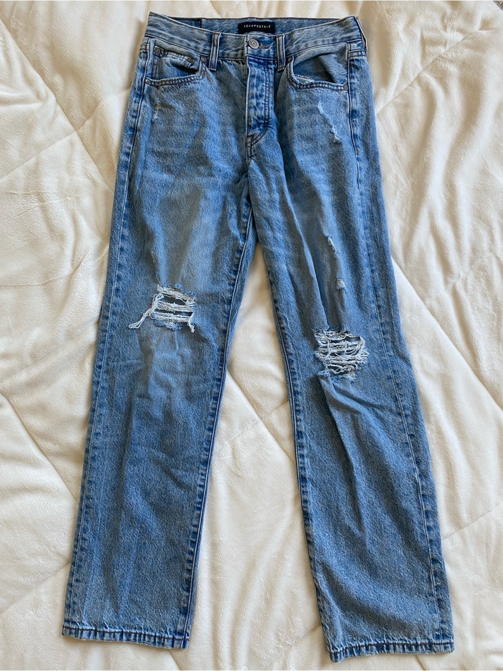 Aeropostale High Rise Baggy Jean (4 Regular)